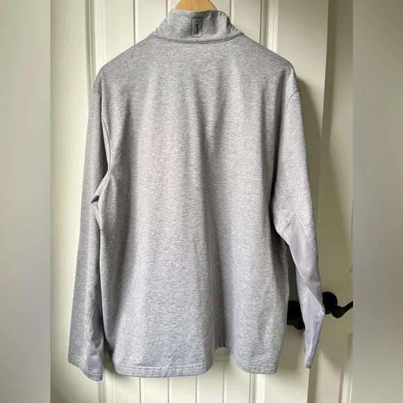 PGA Tour Golf Men’s Half Zip Pullover Grey Large - Picture 6 of 7